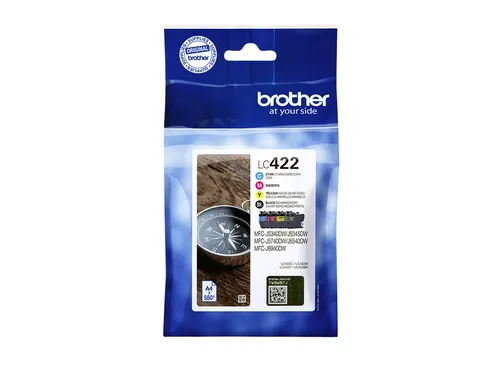 Brother LC-422VAL inktcartridge multipack zwart + 3 kleuren