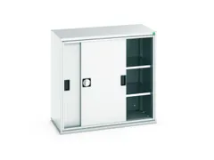 werkplaatskast,HxBxD 1000x1050x550mm,2xStalen bodem,romp RAL7035