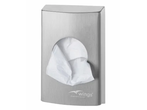 Hygiënezakjesdispenser RVS anti-fingerprint coating