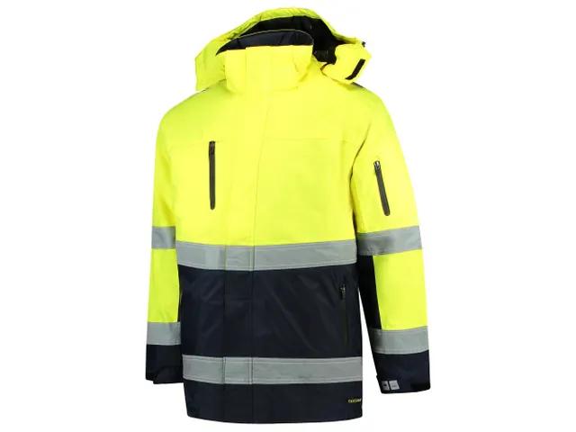 Tricorp 403004 Bicolor parka, geel/marineblauw, maat M, per stuk