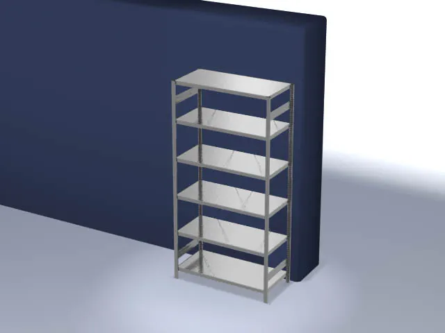 systeemstelling,grondveld,HxBxD 2500x1360x635mm,vakl. 330kg