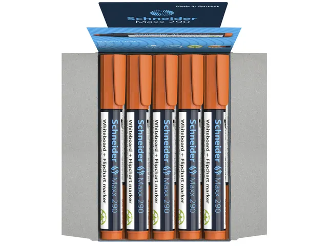 Boardmarker Schneider Maxx 290 ronde punt oranje 2-3mm