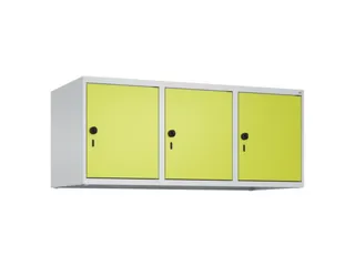 opzetkast,v. locker,3vak.,vak B 400mm,HxBxD 500x1200x500mm,vleugeldeur - 1