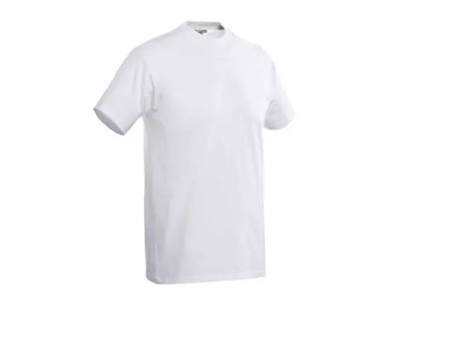T-Shirt Joy Wit 100% Katoen Korte Mouw Maat M
