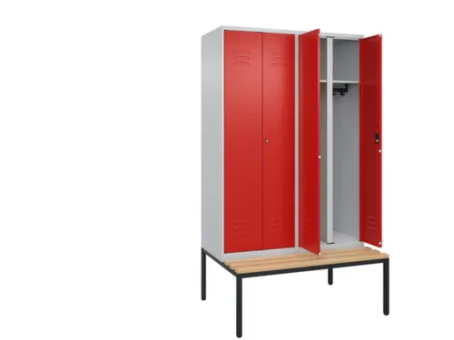 locker voor scheiding van kleding,HxBxD 2120x1200x815mm,4vak