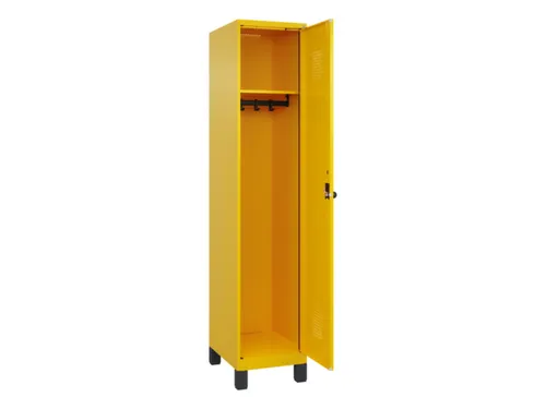 locker,HxBxD 1950x400x500mm,1vak,vak B 400mm,draaigrendel,voeten