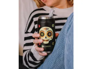 Thermosbeker Les Artistes Paris blik 280ml Sugar Skull met rietje - 9