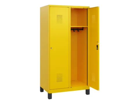 schoollocker,HxBxD 1630x800x500mm,2vak,vak B 400mm,cil.-slot,voeten