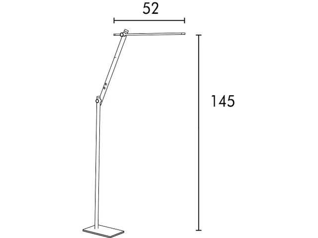 400177890 Unilux Lumilight LED vloerlamp zwart