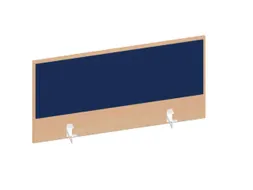 baliepaneel,v. bureau,aanbouw achter,B 1000mm,NE-esdoorn,BN6016-blauw