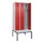 locker met bank,voor scheiding van kleding,HxBxD 2120x900x815mm,3vak