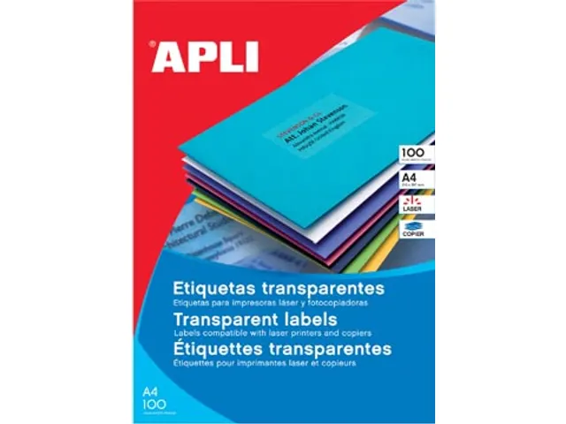 Apli Transparante Etiketten 70x37mm