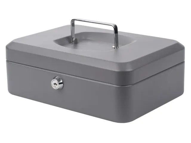 Geldkist Pavo 250x180x90mm Donkergrijs