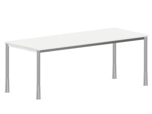 In hoogte verstelbaar bureau,HxBxD 720-840x2000x800mm,Bl-wit