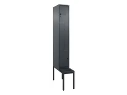 Z-garderobekast,HxBxD 2120x300x815mm,2vak,vak B 300mm,draaigrendel