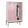 locker met bank,HxBxD 2120x1200x815mm,3vak,vak B 400mm,draaigrendel