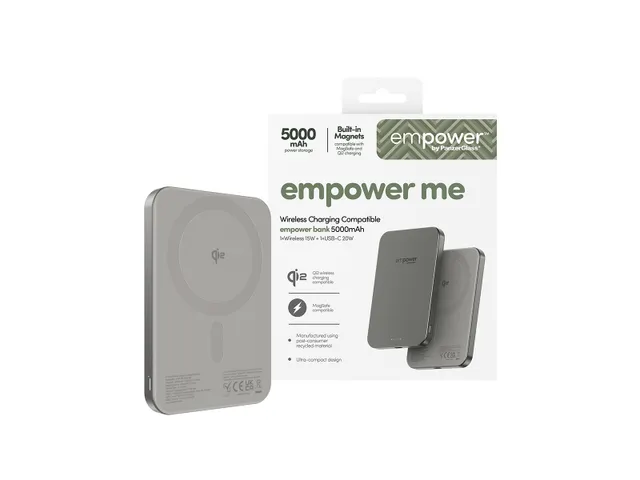 PanzerGlass empower by empower Bank | 5000mAh | Titanium, 500