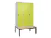 locker voor scheiding van kleding,HxBxD 2120x1200x815mm,3vak