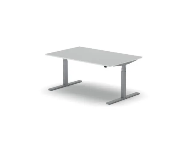 Elektrisch ihv bureau,HxBxD 650-1310x1600x1000mm,blad wit