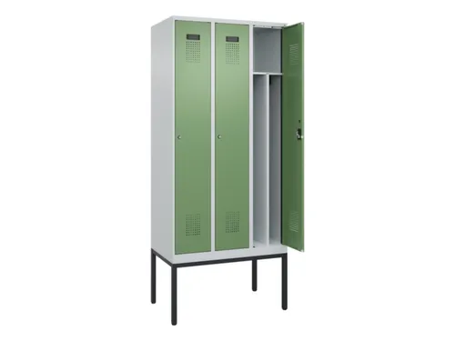 locker voor scheiding van kleding,HxBxD 2120x900x500mm,3vak