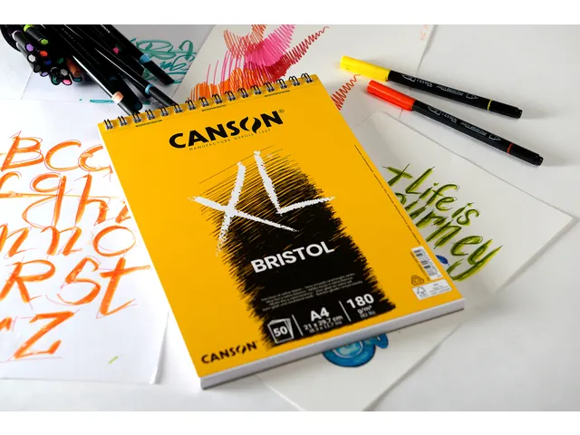 Bristolpapier Canson XL Bristol 50vel 180gr A4 extra wit