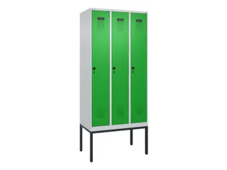locker,HxBxD 2120x900x500mm,3vak,vak B 300mm,draaigrendel - 2