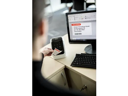 Brother QL-810Wc Labelprinter WiFi USB Zwart/Rood