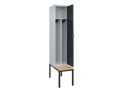 locker voor scheiding van kleding,HxBxD 2120x400x815mm,1vak