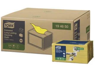 Reiningingsdoek Tork Long Lasting W8 multifunctioneel geel 194650 - 10