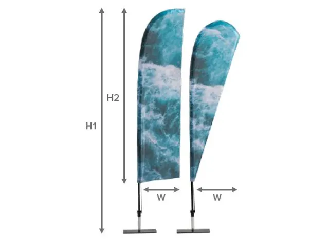 Print voor Beach Flag Fiber Wind XL B1 gecertificeerd