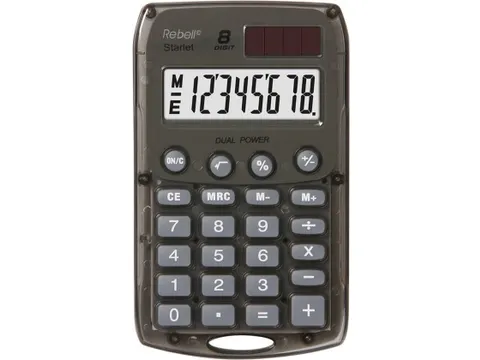 Calculator Rebell-STARLETS-BX grijs pocket