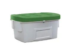 strooigoedbak,550l,HxBxD 748x1400x1070mm,PE,grijs,deksel groen