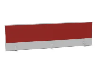 opzetpaneel bureau aanbouw achter MP-lichtgrijs BN4011-rood 2000mm - 1