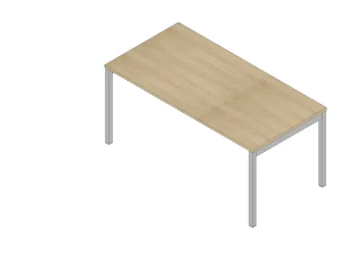 In hoogte verstelbaar bureau,HxBxD 680-760x1600x800mm,blad eiken