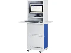 Computerkast 1650x975x610mm Werkblad Monitorvak Ral7035/ral5010