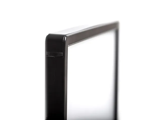 Verlichte Tafelstandaard T-Stand LED Dubbelzijdig DL 99x210mm Zwart