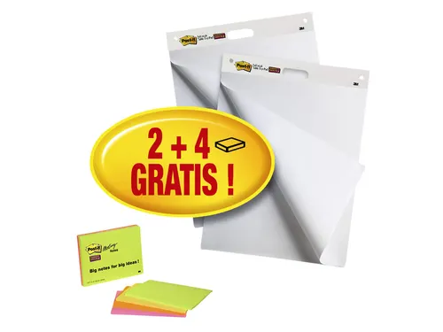 Meeting chart 3M Post-it 559 635x762mm 2 blokken + 4 blokken Notes