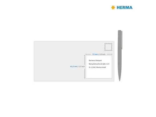 Herma 4266 Premium Adresetiketten A4 63,5x72mm Wit 1200 stuks