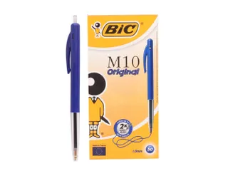 Balpen Bic M10 medium blauw - 1