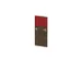 cache de banque d'accueil,NV brun caryer,BN4011-rouge