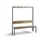 omkleedbank,HxLxD 1710x1500x407mm,HPL eiken-sereno,frame staal RAL7021