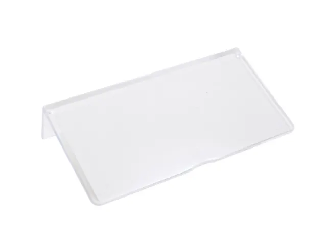 etiket m. etiketbeschermer,v. Stellingbak HxB 82x300-500mm