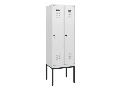 schoollocker,HxBxD 1950x600x500mm,2vak,vak B 300mm,draaigrendel