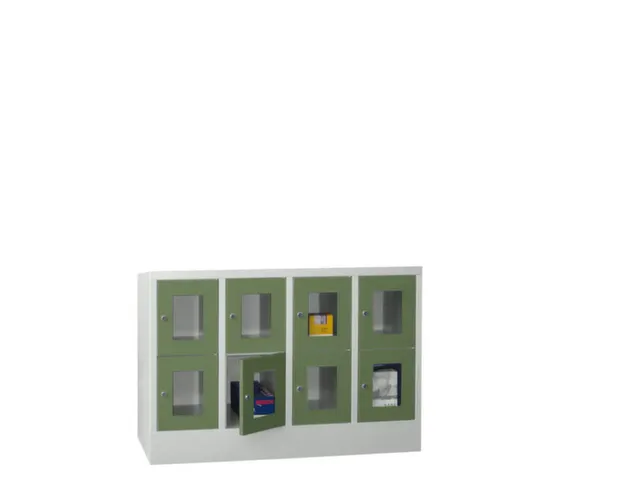 armoire multicases,HxlxP 855x1200x500mm,RAL7035,face avant RAL6011