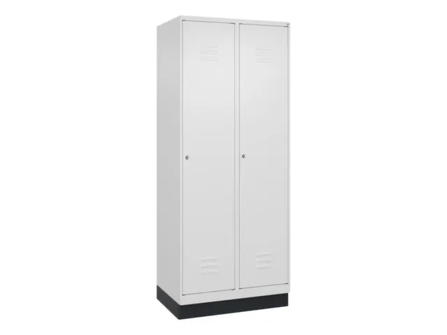 armoire vestiaire noir et blanc HxlxP 1950x800x500mm 2compart.
