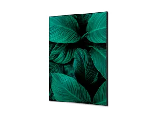 Wanddecoratie Textiel Set A2 Botanische Bladeren Groen - 1