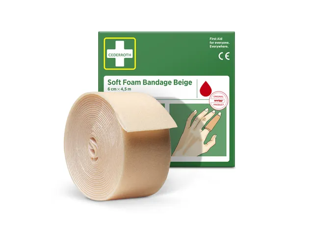 Bandage Cederroth Soft Foam beige 6cmx4.5m