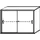 Schuifdeurkast 770X1000X430Mm Romp Kwarts Decor Front Onyxgrijs
