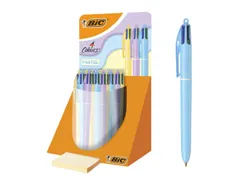 4-Kleuren balpen Bic pastel assorti display à 30 stuks