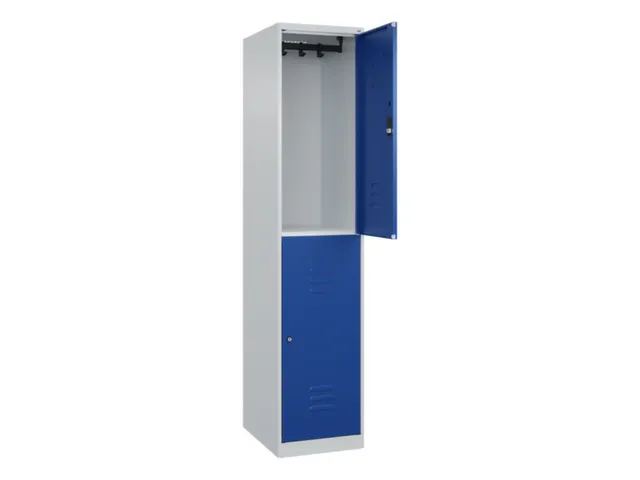 dubbeldekse locker,HxBxD 1850x400x500mm,1x2vak.,vak B 400mm